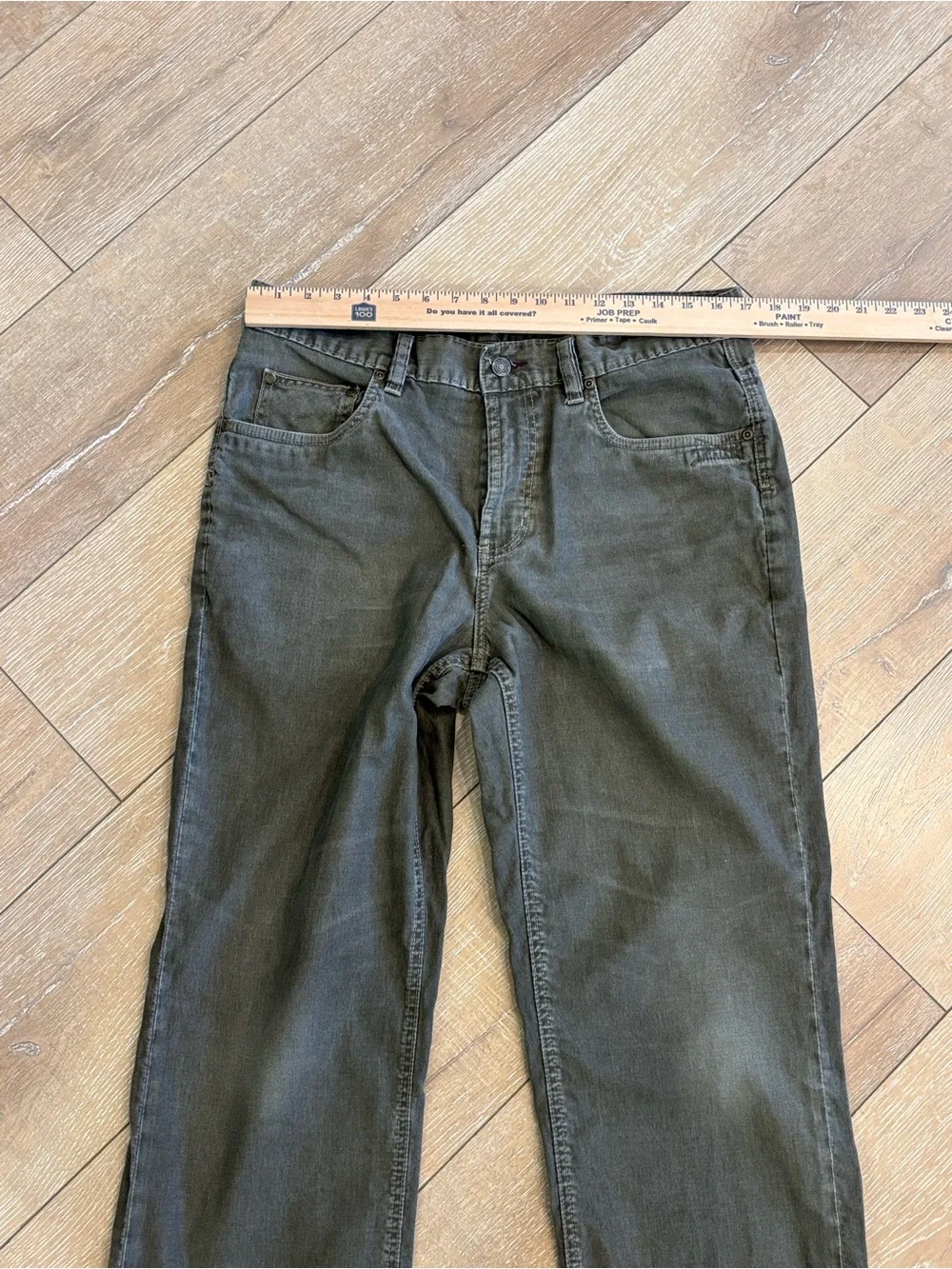 Tommy Bahama Classic Fit Corduroy Pants Olive Green Gray 35x30